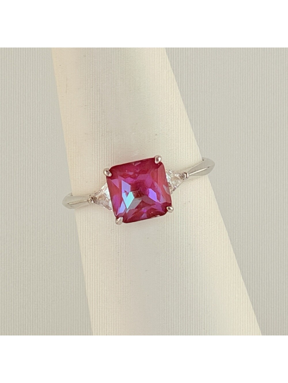 Bomb Party Sz 10 Sterling Club Rainbow Rubellite on .925 Silver RBP2276 RETRO